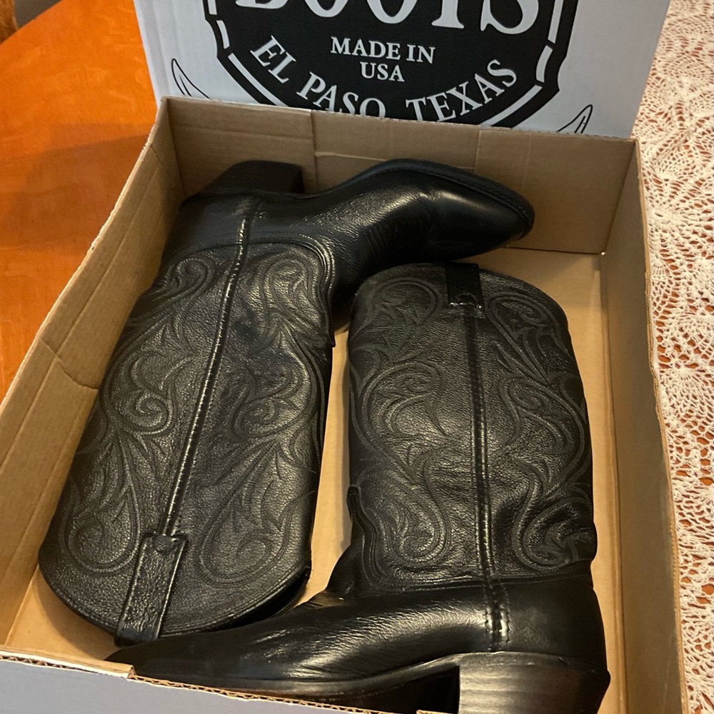 Dan Post Black Heeled Boots